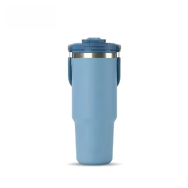 Copo Térmico de Viagem 600ML em Aço Inoxidável com Parede Dupla e Isolamento a Vácuo