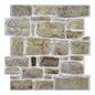 Painéis de parede de pedra falsa 3D, Peel and Stick Tile, Adesivo decorativo de parede, Auto-adesivo, 1 pc, 10pcs
