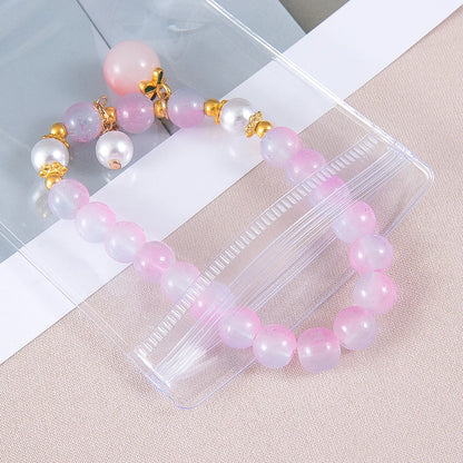 20 pçs malotes de jóias transparentes anti-oxidação zip lock sacos de armazenamento para brinco colar pulseira diy exibição embalagem
