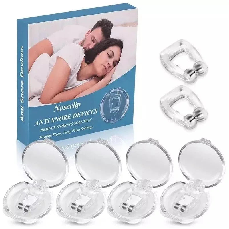 Kit 4 Clipe Nasal Anti Ronco e Apneia Dilatador Magnético