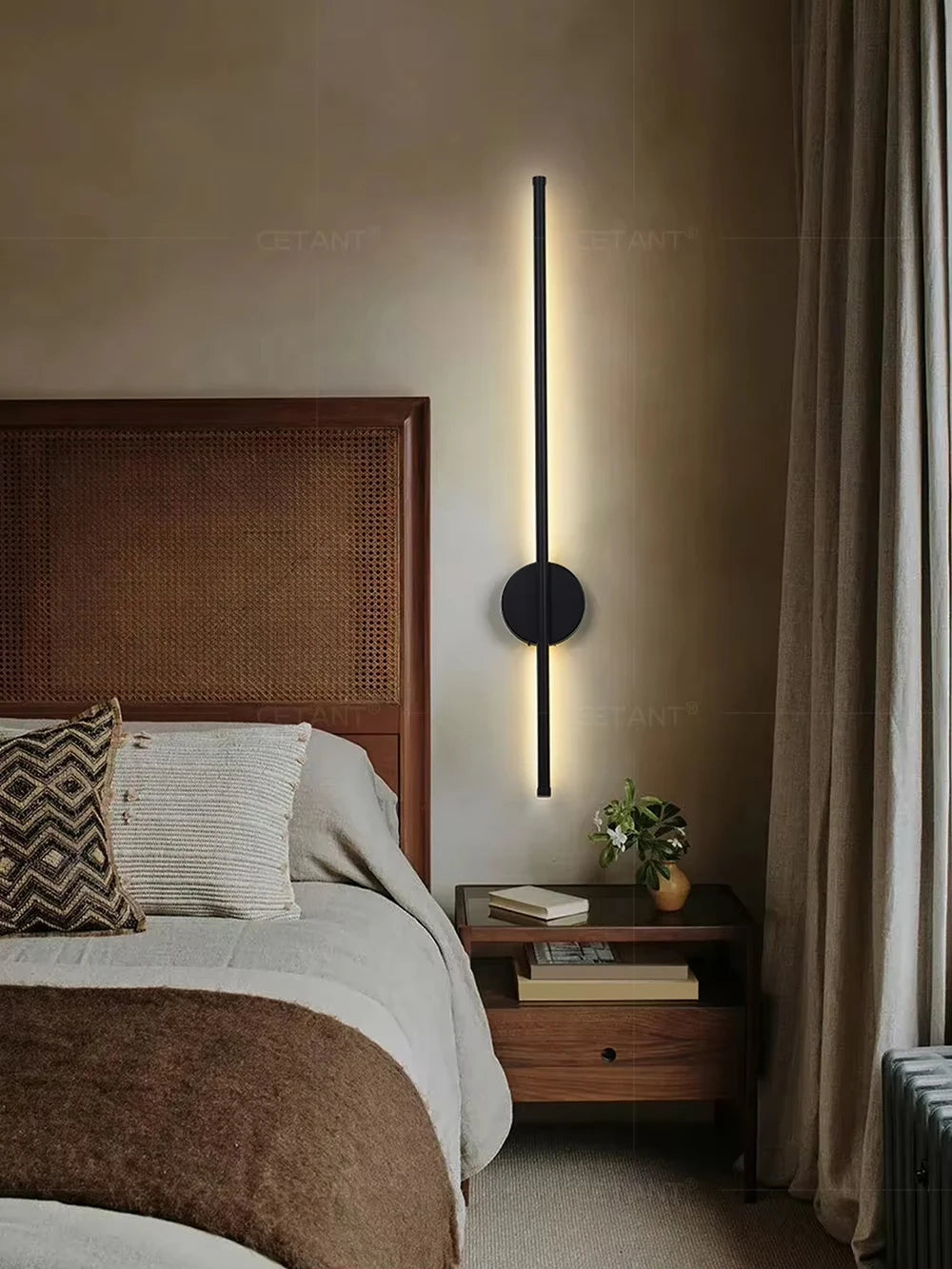 Luminária de parede magnética recarregável 50, preta, dourada, para sala de estar, quarto, corredor, estudo, escada, vestiário, iluminação led, fiação grátis