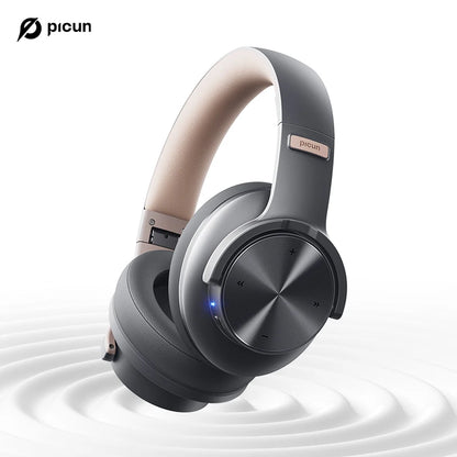 Picun b8 fones de ouvido bluetooth 120h playtime fone de ouvido sem fio bluetooth 3eq modo baixa latência chamadas mãos-livres sobre fones de ouvido