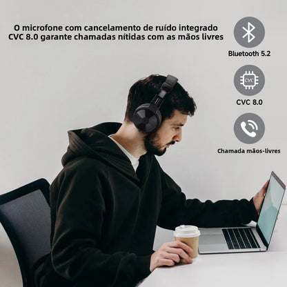 Oneodio pro-c fones de ouvido sem fio bluetooth com microfone 110hr