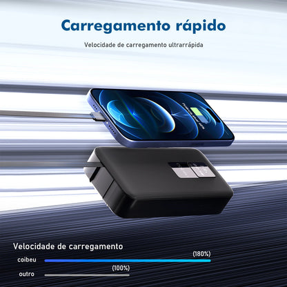 Powerbank， Powerbank 10000mah， Powerbak， Power Bank Portátil， Bateria Portátil， Pilhas Recarregáveis， Coibeu, 23W