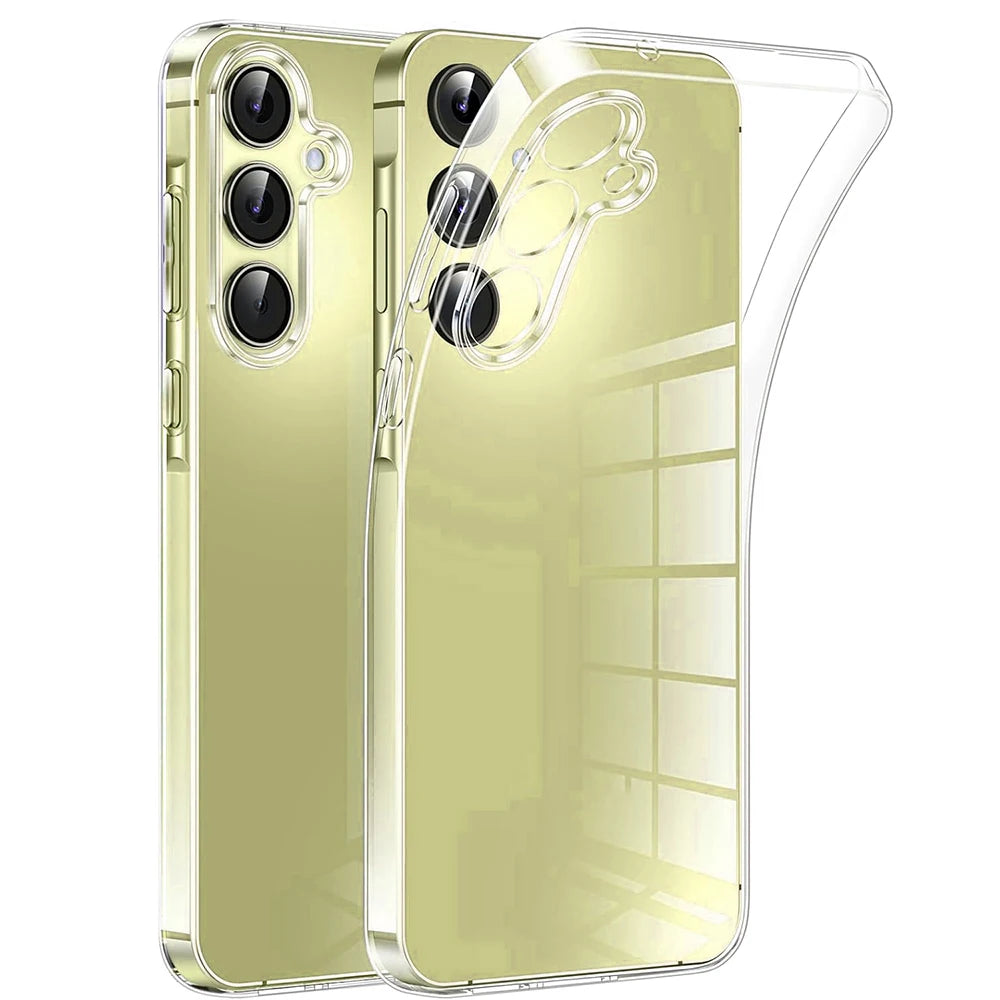 Capa macia de silicone ultrafina para Samsung Galaxy S25 S24 S23 S21 FE S22 Ultra Plus A16 A06 A55 A35 A15 A05S A54 A34 A14 A53 A33
