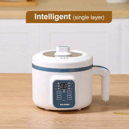 Panela elétrica de arroz 1,7l, camada dupla única, 220v, multifogão, antiaderente, mecânica inteligente, multicooker, panela de arroz no vapor para casa