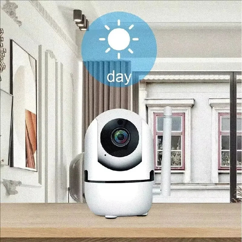 Câmera IP Wi-Fi para Casa Inteligente com Rastreamento Automático 1620P Visão Noturna Completa Rede Sem Fio CCTV Vídeo Câmera de Segurança para Bebês