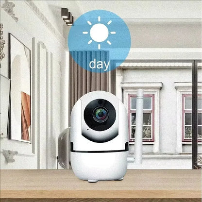 Câmera IP Wi-Fi para Casa Inteligente com Rastreamento Automático 1620P Visão Noturna Completa Rede Sem Fio CCTV Vídeo Câmera de Segurança para Bebês