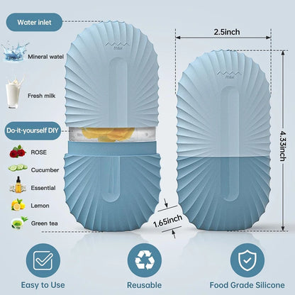 Rolo De Rosto De Gelo Para Massagem De Beleza, Molde De Cubo De Gelo De Silicone para Inchado Dos Olhos, Rolo Facial, Poros De Encolher