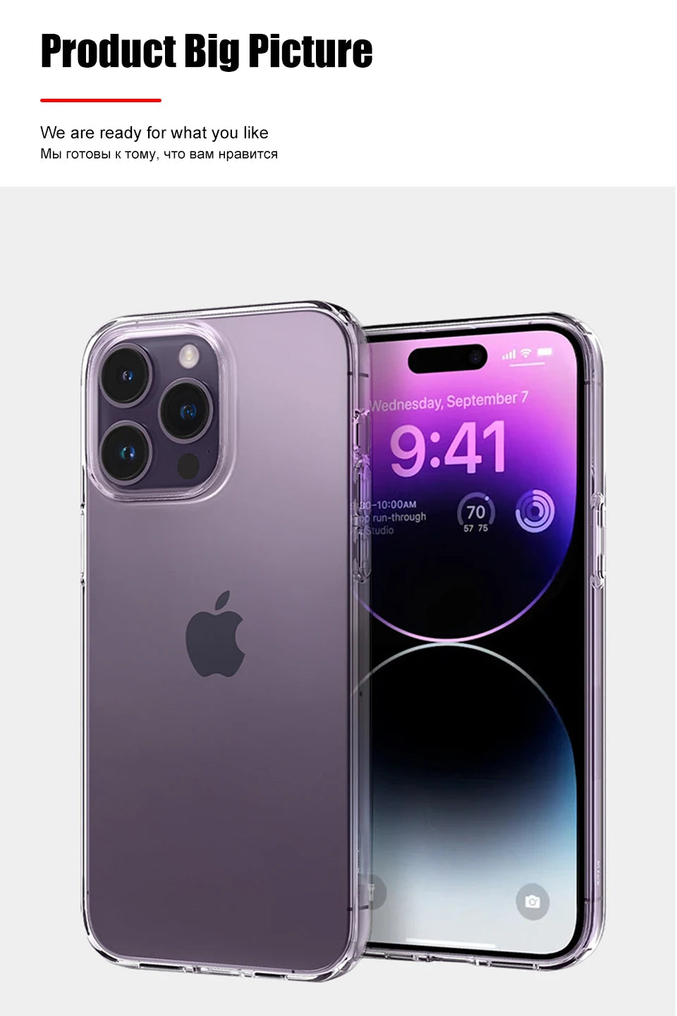 Luxo claro silicone caso de telefone para iphone