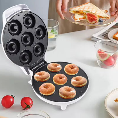 Máquina Elétrica de Fazer Mini Donuts Brazi com Aquecimento Dupla Face e Revestimento Antiaderente para Café da Manhã, Sobremesas, Lanches, Festas em Família e Padarias