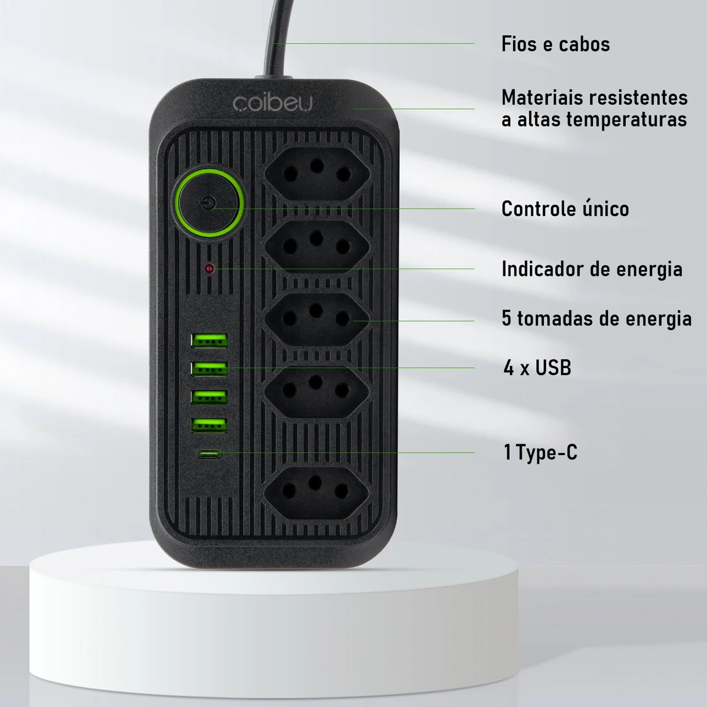 Extensão tomada,Extensão elétrica,Tomada usb,Filtro de linha de tomada,Regua tomadas de energia,Extensao eletrica,110-220V,10A