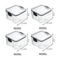 Frasco de armazenamento de alimentos selado transparente Organizador de cozinha de plástico Tanque Multigrain Frascos selados secos empilháveis Conjunto de 5pcs