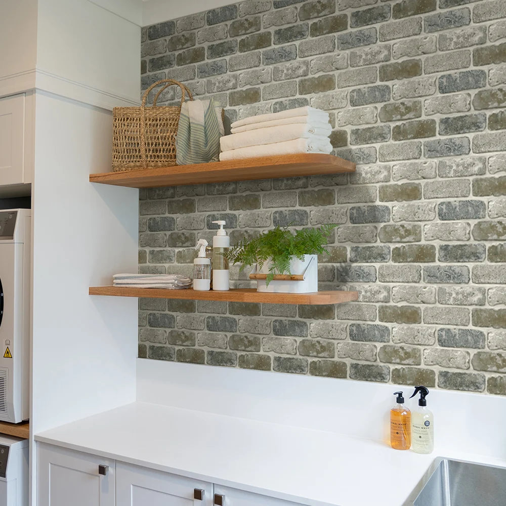 10 painéis de parede 3D descascam e colar, adesivos de parede de tijolo 3D, azulejo adesivo backsplash cozinha, decoração de banheiro