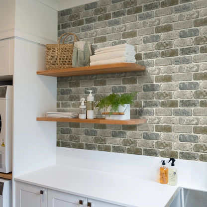 10 painéis de parede 3D descascam e colar, adesivos de parede de tijolo 3D, azulejo adesivo backsplash cozinha, decoração de banheiro
