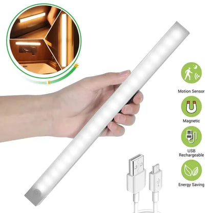 50/30/20cm Luz LED Sensor Inteligente Guarda Roupa Quarto Sem Fio Portátil Recarregável USB