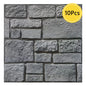 Painéis de parede de pedra falsa 3D, Peel and Stick Tile, Adesivo decorativo de parede, Auto-adesivo, 1 pc, 10pcs