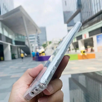 Moda clara magnética magsafe caso de carga sem fio para samsung galaxy s25 s24 s23 s22 s21 s20 plus fe ultra casos anti-queda