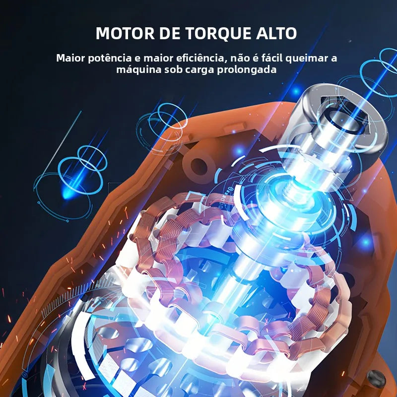 Chave de fenda elétrica dobrável, 47 peças, 4.2v,kit de ferramentas de broca elétrica doméstica para reparo de manutenção novo