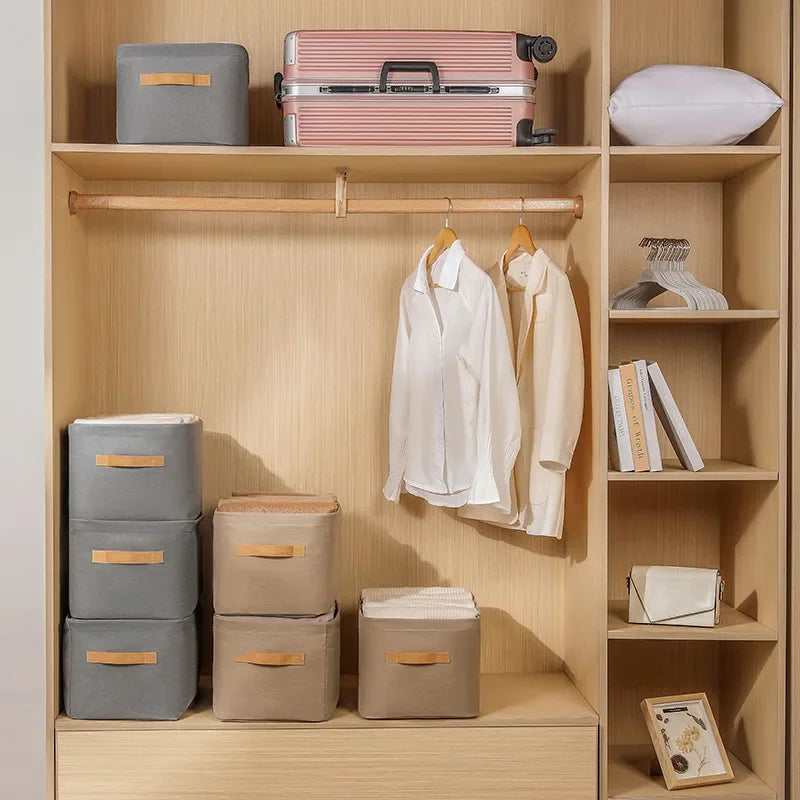 Engrossar roupas organizador calças camisola armários de armazenamento gavetas organizador jeans caixa de armazenamento guarda-roupa organizadores de armazenamento de roupas