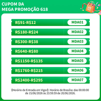 Bomba de Inflação Portátil Sem Fio 60W, Bateria 1800mAh*2, 5 Modos (Carro/Bicicleta/Moto), LED, Desligamento Automático, Type-C