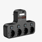 4000w ue plug power strip tomada multifuncional inteligente luz noturna interruptor independente tomada padrão europeu com portas usb c