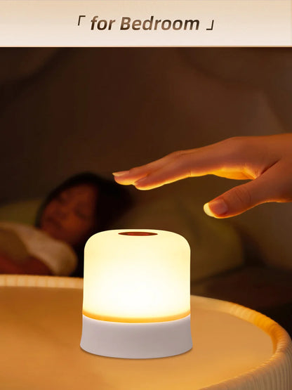 Ggbingo toque luz da noite recarregável controle remoto luz da noite rgb regulável candeeiro de mesa luz ambiente para o quarto sala estar
