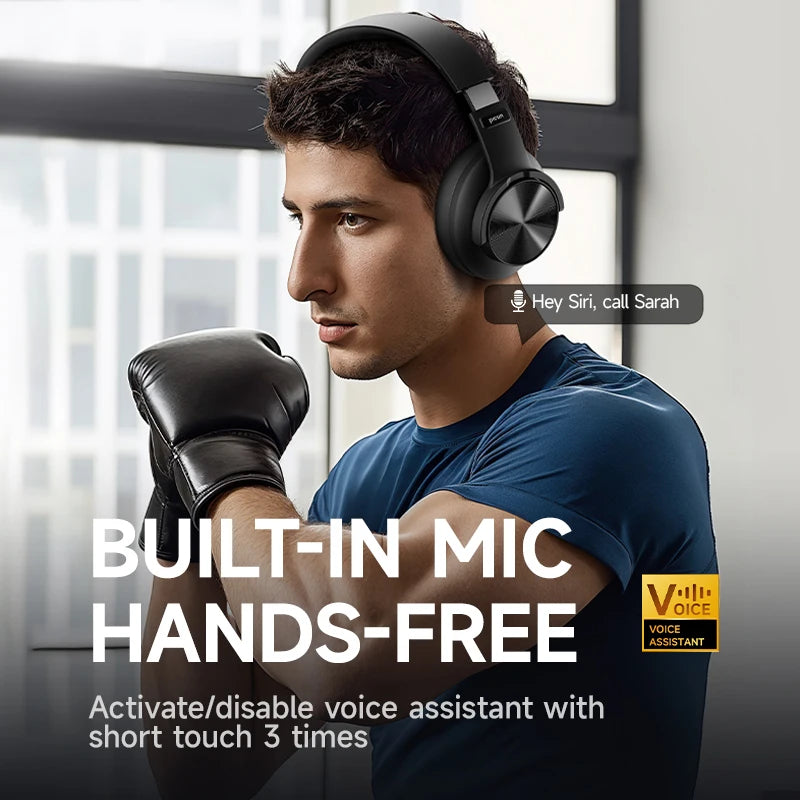 Picun b8 fones de ouvido bluetooth 120h playtime fone de ouvido sem fio bluetooth 3eq modo baixa latência chamadas mãos-livres sobre fones de ouvido