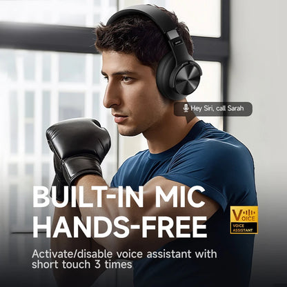 Picun b8 fones de ouvido bluetooth 120h playtime fone de ouvido sem fio bluetooth 3eq modo baixa latência chamadas mãos-livres sobre fones de ouvido
