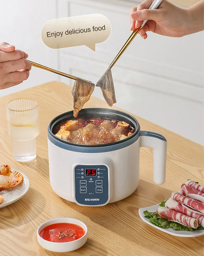 Panela elétrica de arroz 1,7l, camada dupla única, 220v, multifogão, antiaderente, mecânica inteligente, multicooker, panela de arroz no vapor para casa