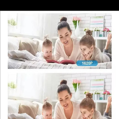 Câmera IP Wi-Fi para Casa Inteligente com Rastreamento Automático 1620P Visão Noturna Completa Rede Sem Fio CCTV Vídeo Câmera de Segurança para Bebês