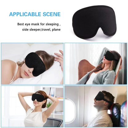 3D Máscara Espuma Confortavel de Dormir 100% Sombra Blackout Zero Pressão Eye Venda Tampa do Olho Noturno