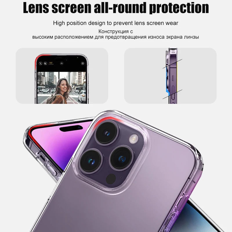 Luxo claro silicone caso de telefone para iphone