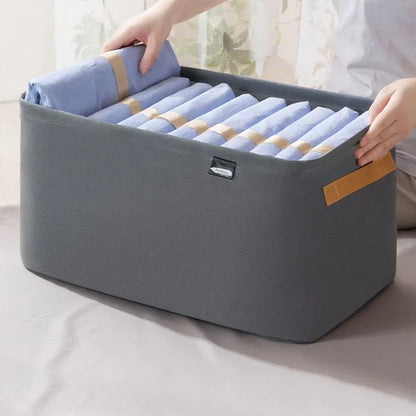 Engrossar roupas organizador calças camisola armários de armazenamento gavetas organizador jeans caixa de armazenamento guarda-roupa organizadores de armazenamento de roupas