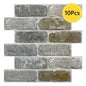10 painéis de parede 3D descascam e colar, adesivos de parede de tijolo 3D, azulejo adesivo backsplash cozinha, decoração de banheiro