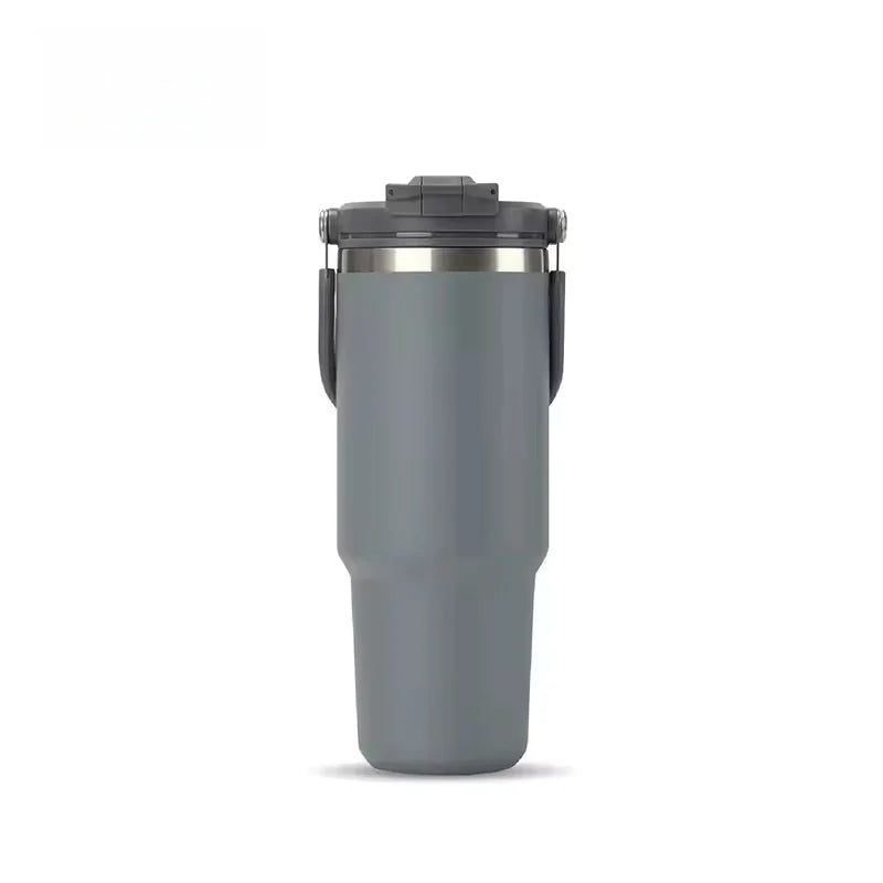 Copo Térmico de Viagem 600ML em Aço Inoxidável com Parede Dupla e Isolamento a Vácuo