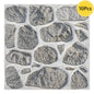 Painéis de parede de pedra falsa 3D, Peel and Stick Tile, Adesivo decorativo de parede, Auto-adesivo, 1 pc, 10pcs