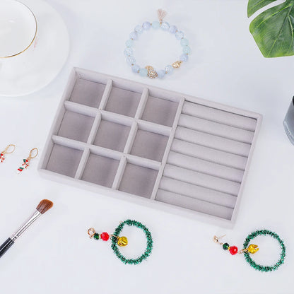 Reunindo Jewelry Box, Jewelry Tray, Adequado para Todos os Tipos de Armazenamento de Jóias, 1Pc
