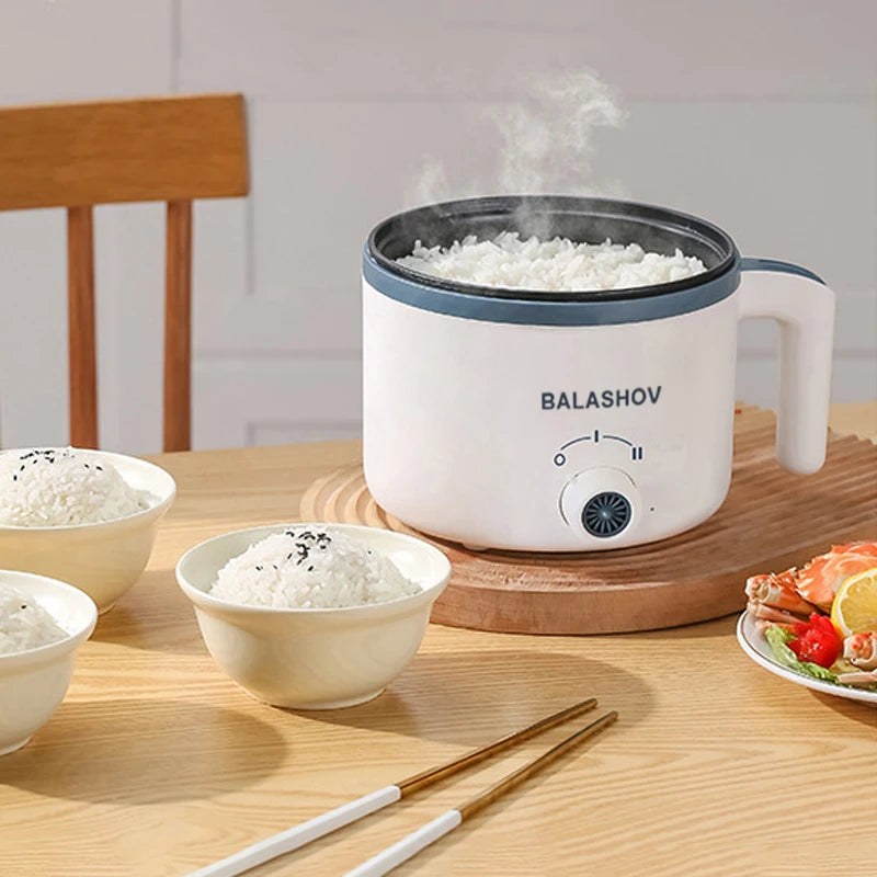 Panela elétrica de arroz 1,7l, camada dupla única, 220v, multifogão, antiaderente, mecânica inteligente, multicooker, panela de arroz no vapor para casa