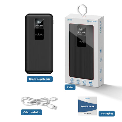 Powerbank， Powerbank 10000mah， Powerbak， Power Bank Portátil， Bateria Portátil， Pilhas Recarregáveis， Coibeu, 23W