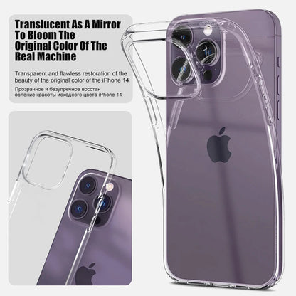 Luxo claro silicone caso de telefone para iphone