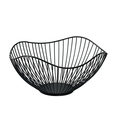 Cesta de frutas de ferro recipiente de frutas tigela casa criativa