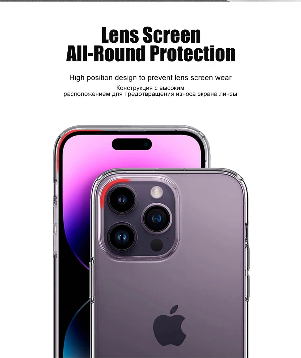 Luxo claro silicone caso de telefone para iphone