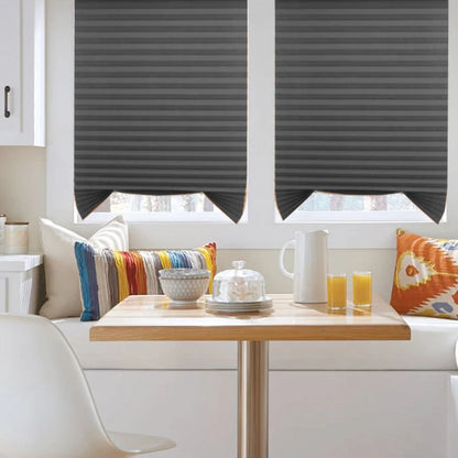Cortinas plissadas autoadesivas, 5 tamanhos, banheiro, varanda, meia blackout, cortinas para quarto, sala de estar, varanda