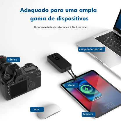 Powerbank， Powerbank 10000mah， Powerbak， Power Bank Portátil， Bateria Portátil， Pilhas Recarregáveis， Coibeu, 23W