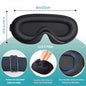 3D Máscara Espuma Confortavel de Dormir 100% Sombra Blackout Zero Pressão Eye Venda Tampa do Olho Noturno