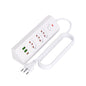 Tomada Múltipla Padrão Brasileiro 3 Tomadas + 2USB + Type-C， Extensão Elétrica， Filtro de Linha， Extensão Tomada， Coibeu