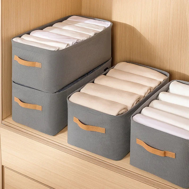 Engrossar roupas organizador calças camisola armários de armazenamento gavetas organizador jeans caixa de armazenamento guarda-roupa organizadores de armazenamento de roupas