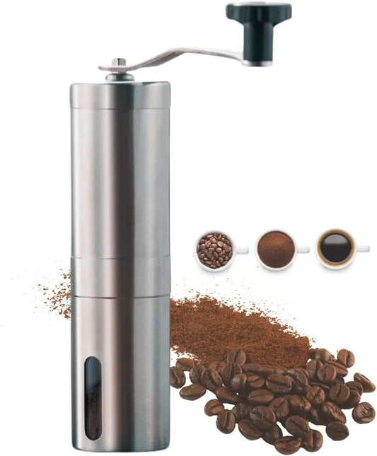 Moedor De Café Grãos Manual Portátil Inox Para Cozinha E Jantar Ferramenta De Preparo De Chá E Café