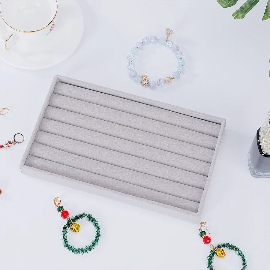 Reunindo Jewelry Box, Jewelry Tray, Adequado para Todos os Tipos de Armazenamento de Jóias, 1Pc